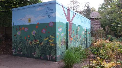 Moss park community gardens mural - side view