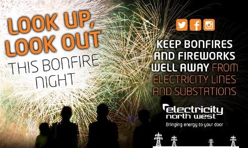 Safety warning for bonfire night